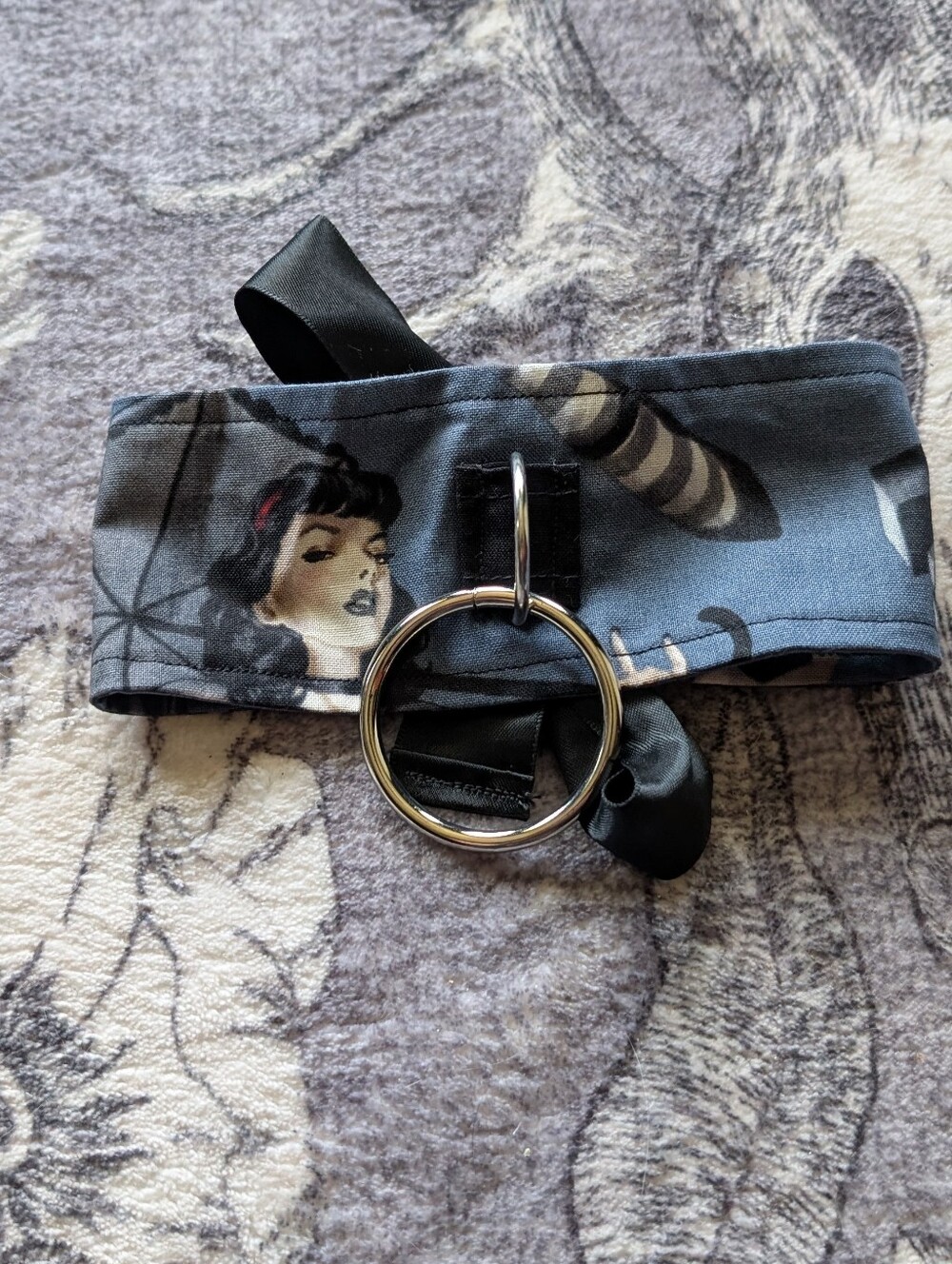 Handmade Goth Girl Corset Set - Picture 4 of 10